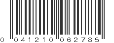 UPC 041210062785