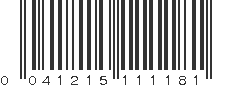 UPC 041215111181