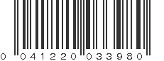 UPC 041220033980