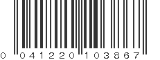 UPC 041220103867