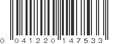 UPC 041220147533