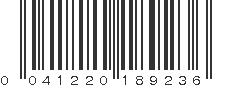 UPC 041220189236