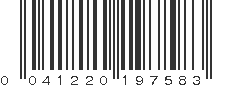 UPC 041220197583