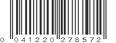 UPC 041220278572