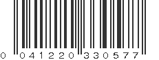 UPC 041220330577