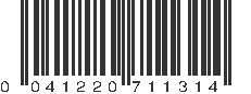 UPC 041220711314