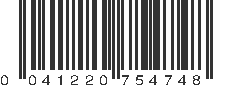 UPC 041220754748