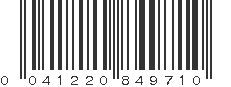 UPC 041220849710