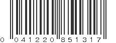 UPC 041220851317