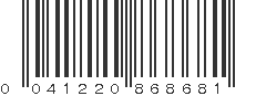 UPC 041220868681