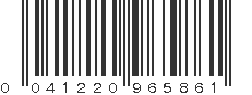 UPC 041220965861