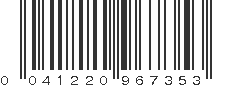 UPC 041220967353