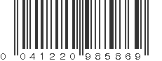 UPC 041220985869