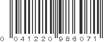 UPC 041220986071