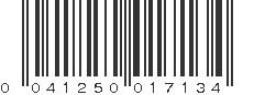 UPC 041250017134