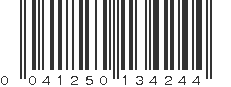 UPC 041250134244