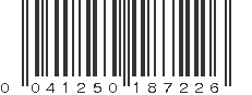 UPC 041250187226