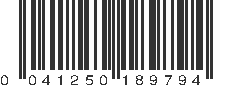 UPC 041250189794