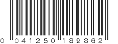 UPC 041250189862