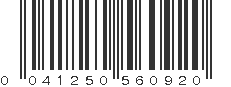 UPC 041250560920