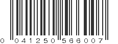 UPC 041250566007