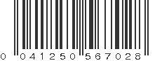 UPC 041250567028