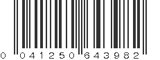 UPC 041250643982