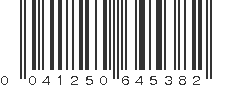 UPC 041250645382