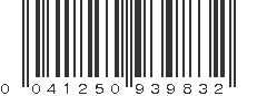 UPC 041250939832