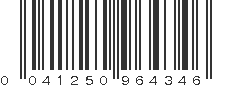 UPC 041250964346