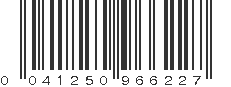 UPC 041250966227