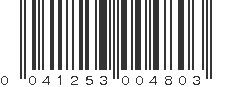 UPC 041253004803