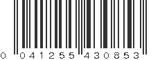 UPC 041255430853