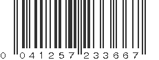 UPC 041257233667