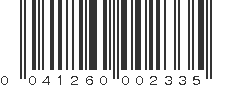 UPC 041260002335