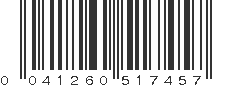 UPC 041260517457