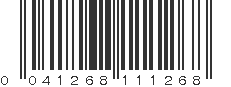 UPC 041268111268