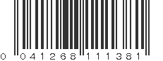 UPC 041268111381