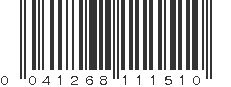 UPC 041268111510