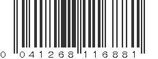 UPC 041268116881