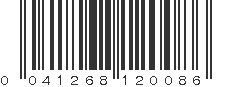 UPC 041268120086