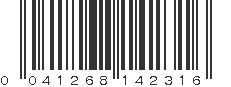 UPC 041268142316