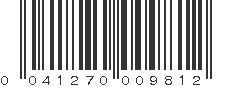 UPC 041270009812