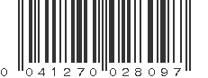 UPC 041270028097