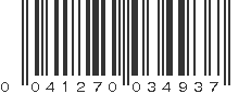 UPC 041270034937