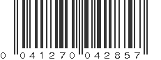 UPC 041270042857