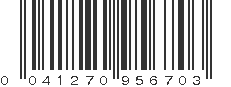 UPC 041270956703