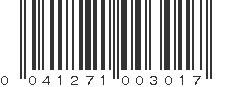 UPC 041271003017