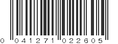 UPC 041271022605