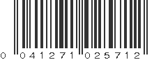 UPC 041271025712